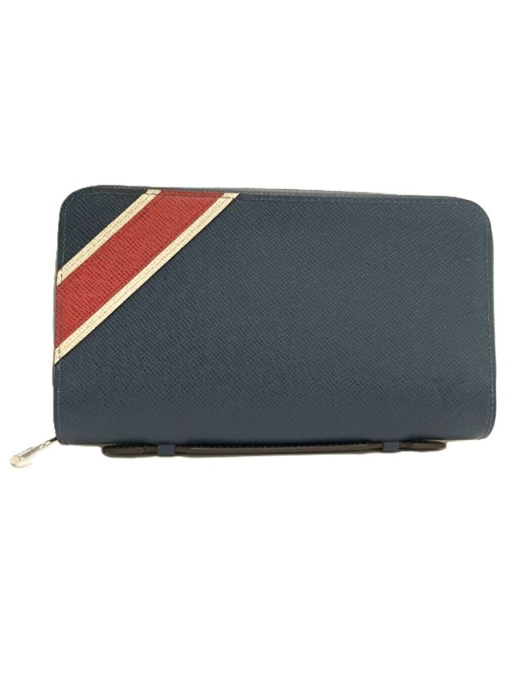 Louis Vuitton Zippy XL Organizer Taiga Navy Blue Wallet